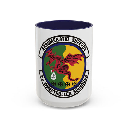 9th Comptroller Squadron (U.S. Air Force) Accent Coffee Mug