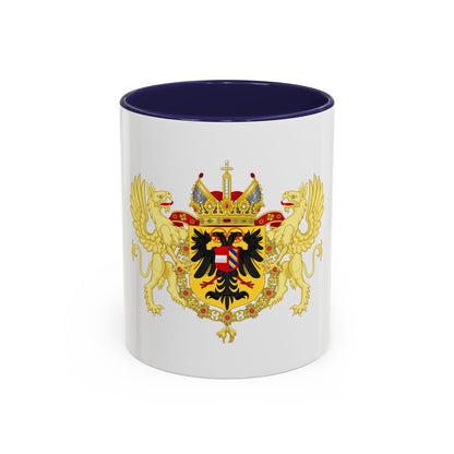 Ornamented Coat of Arms of Maximilian II, Holy Roman Emperor - Accent Coffee Mug
