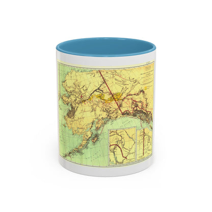 Alaska - The Gold & Coal Fields (1898) (Map) Accent Coffee Mug