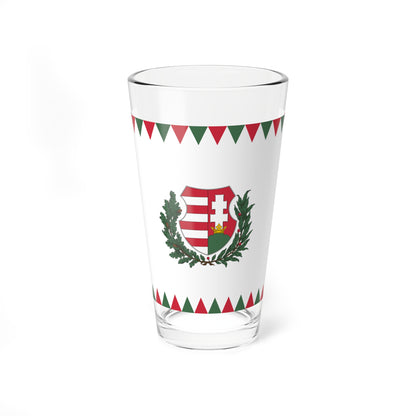 Naval Jack of Hungary 1948-1950 (Hungary) Pint Glass 16oz