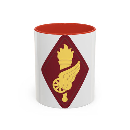 Transportation Center and School (U.S. Army) Accent Coffee Mug-11oz-Red-Go Mug Yourself