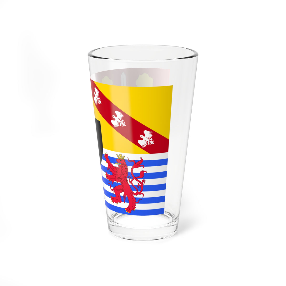 Drapeau fr departement Moselle (France) Pint Glass 16oz