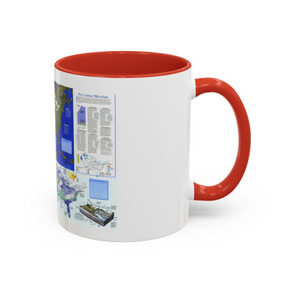 North America - Water- Precious Resource (1993) (Map) Accent Coffee Mug