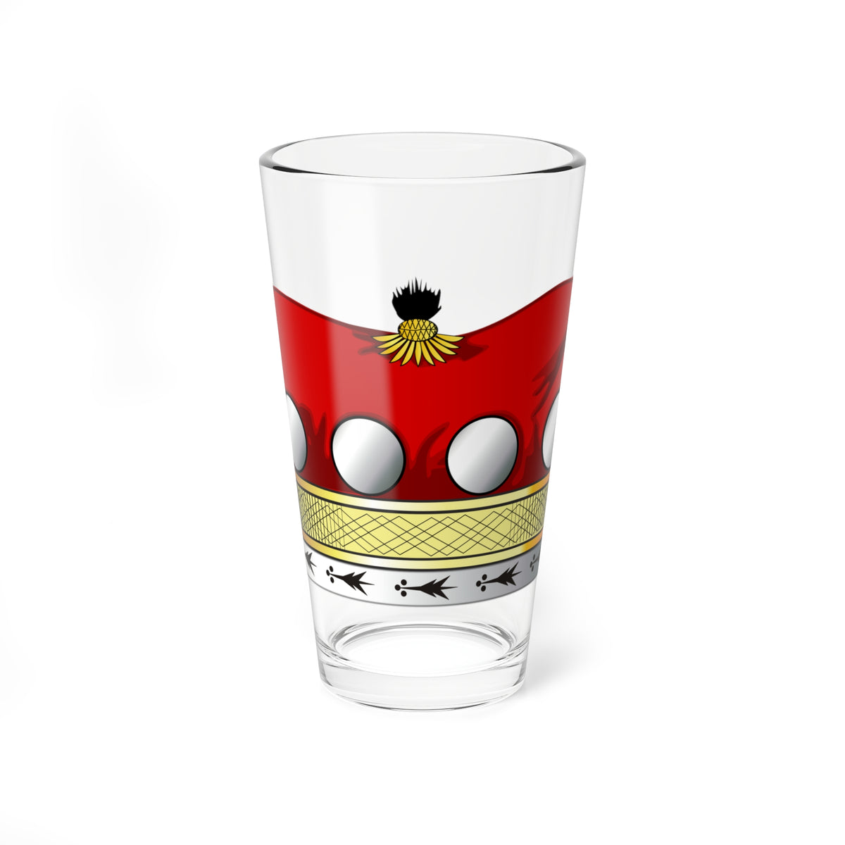 Lord red (United Kingdom) (Coat of Arms) Pint Glass 16oz