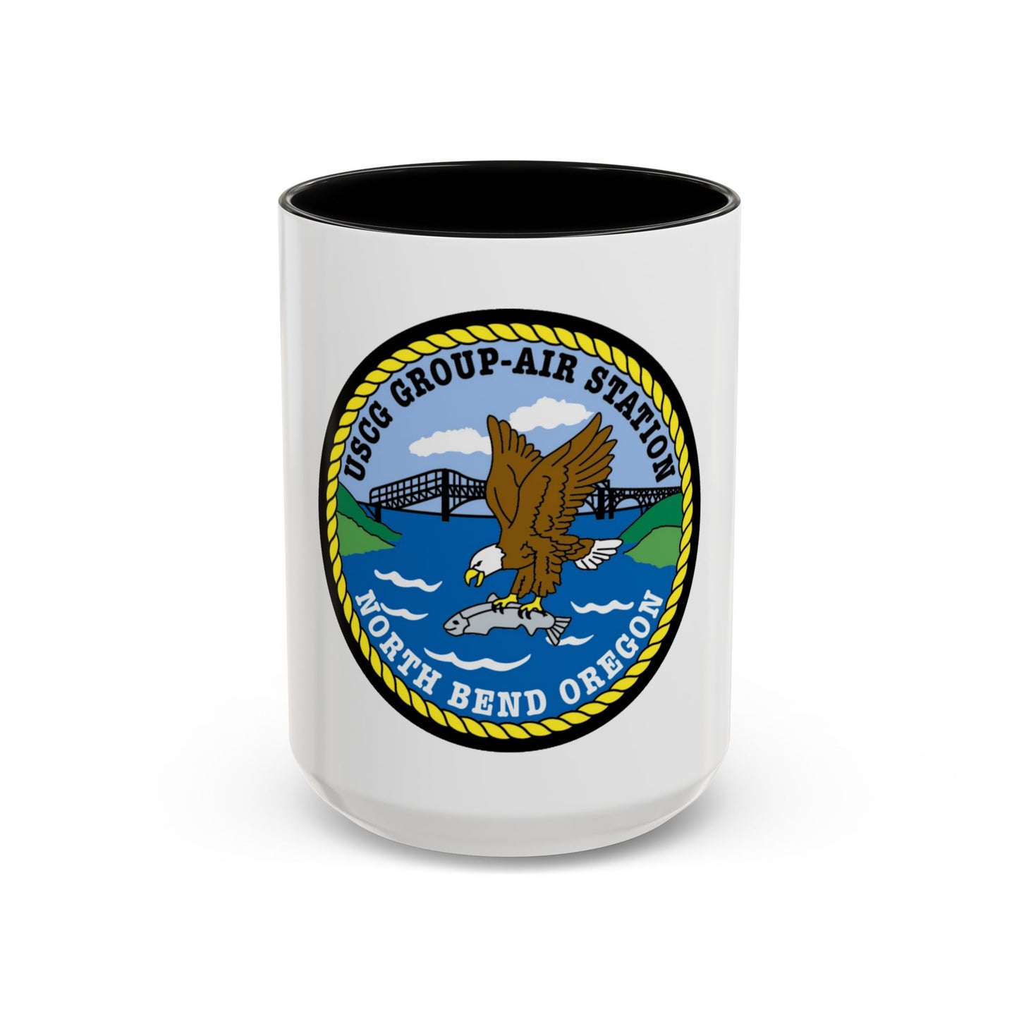 USCG Group Air Station North Bend (U.S. Coast Guard) Accent Coffee Mug