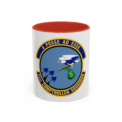 71st Comptroller Squadron (U.S. Air Force) Accent Coffee Mug