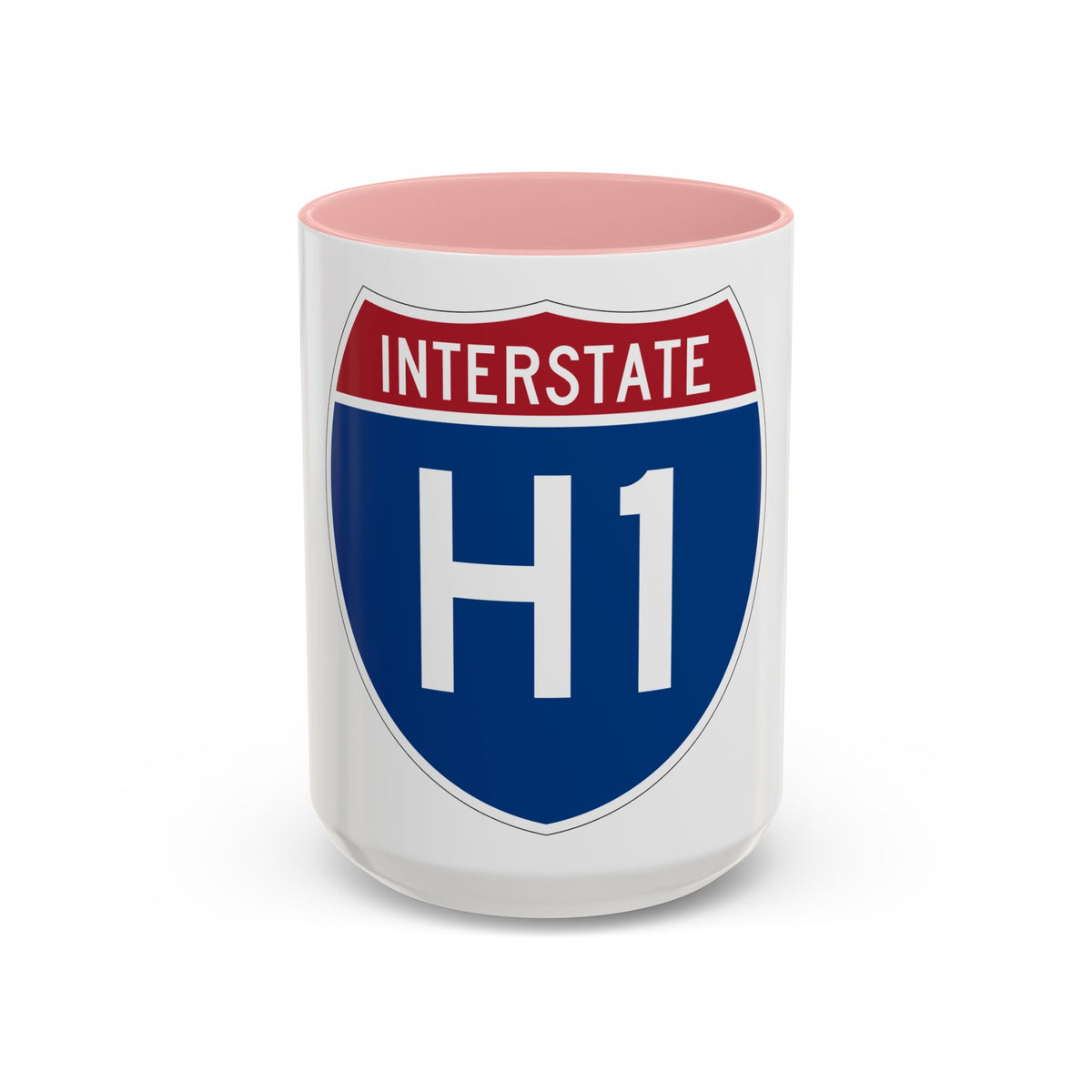 Interstate H1 (U.S. Highways) Accent Coffee Mug