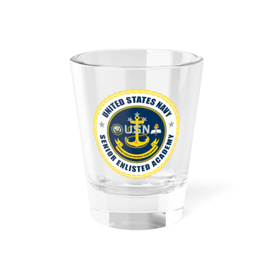 USN Senior Enlisted Academy NEW (U.S. Navy) Shot Glass 1.5oz