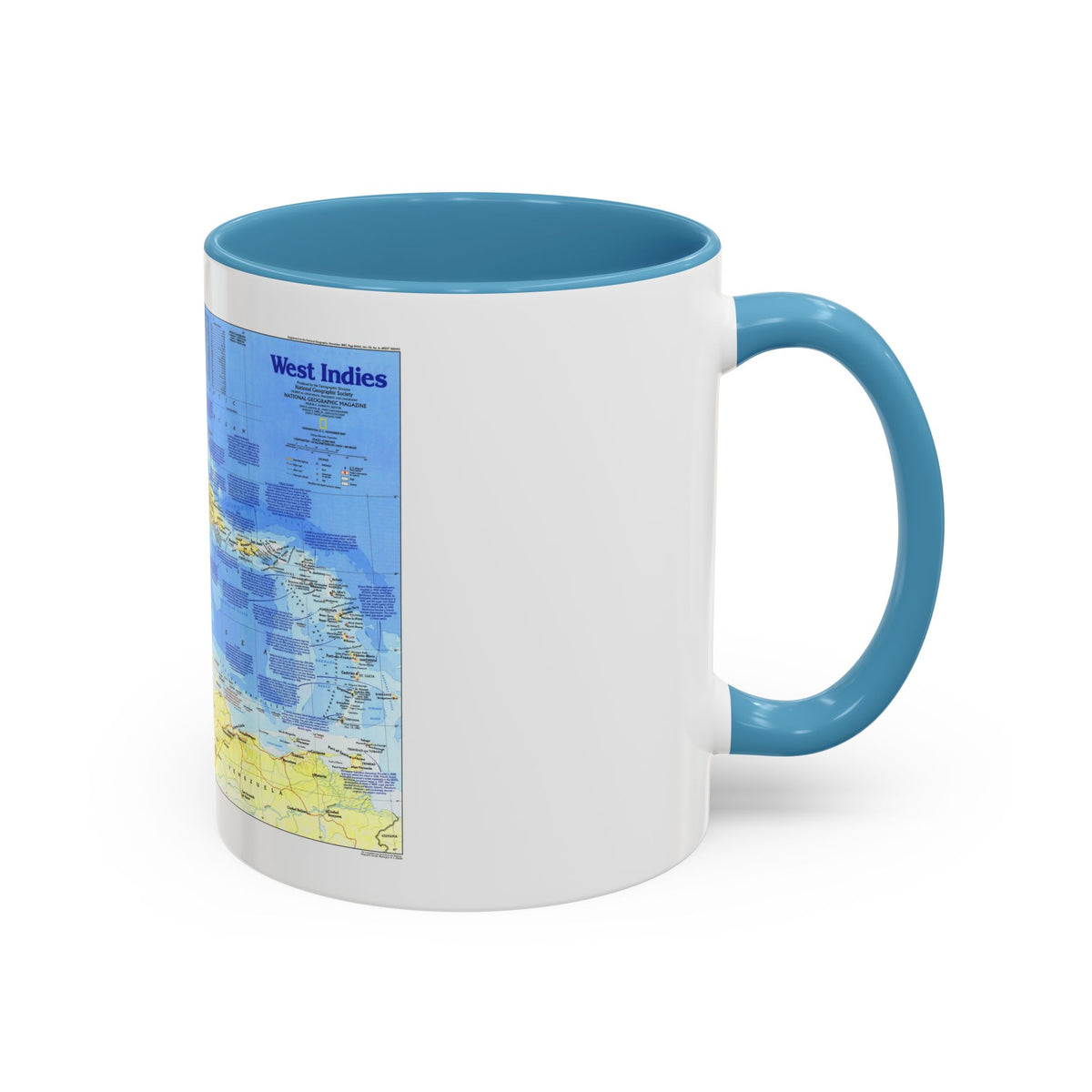 West Indies 1 (1987) (Map) Accent Coffee Mug