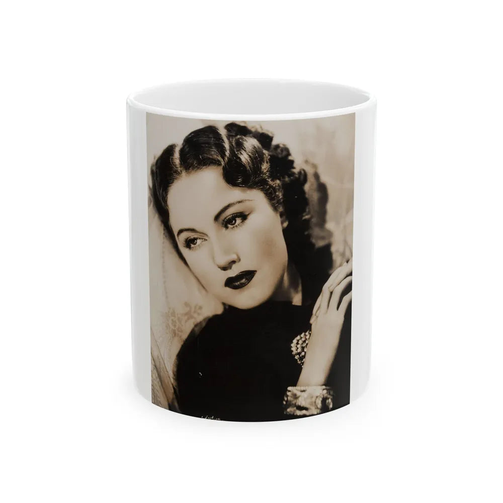 Fay Wray #211 (Vintage Female Icon) White Coffee Mug-11oz-Go Mug Yourself