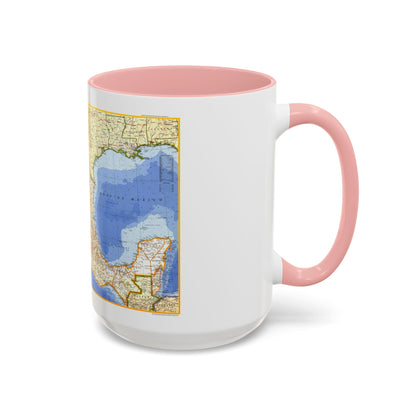 Central America - Mexico (1973) (Map) Accent Coffee Mug