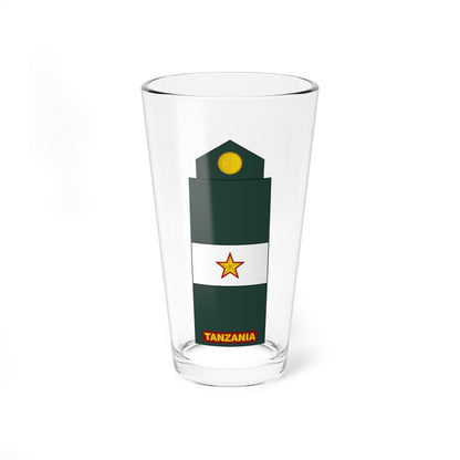 07 Tanzania Army OC (Tanzania) (Military Rank) Pint Glass 16oz