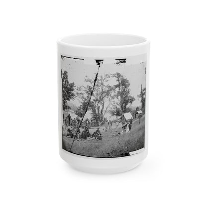 Chattanooga, Tenn., Vicinity. Federal Camp By The Tennessee  River (U.S. Civil War) White Coffee Mug