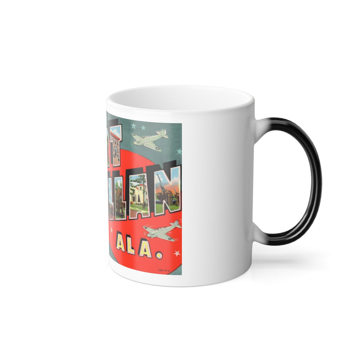 Greeting card from Fort McClellan Ala (Greeting Postcards) Color Changing Mug 11oz