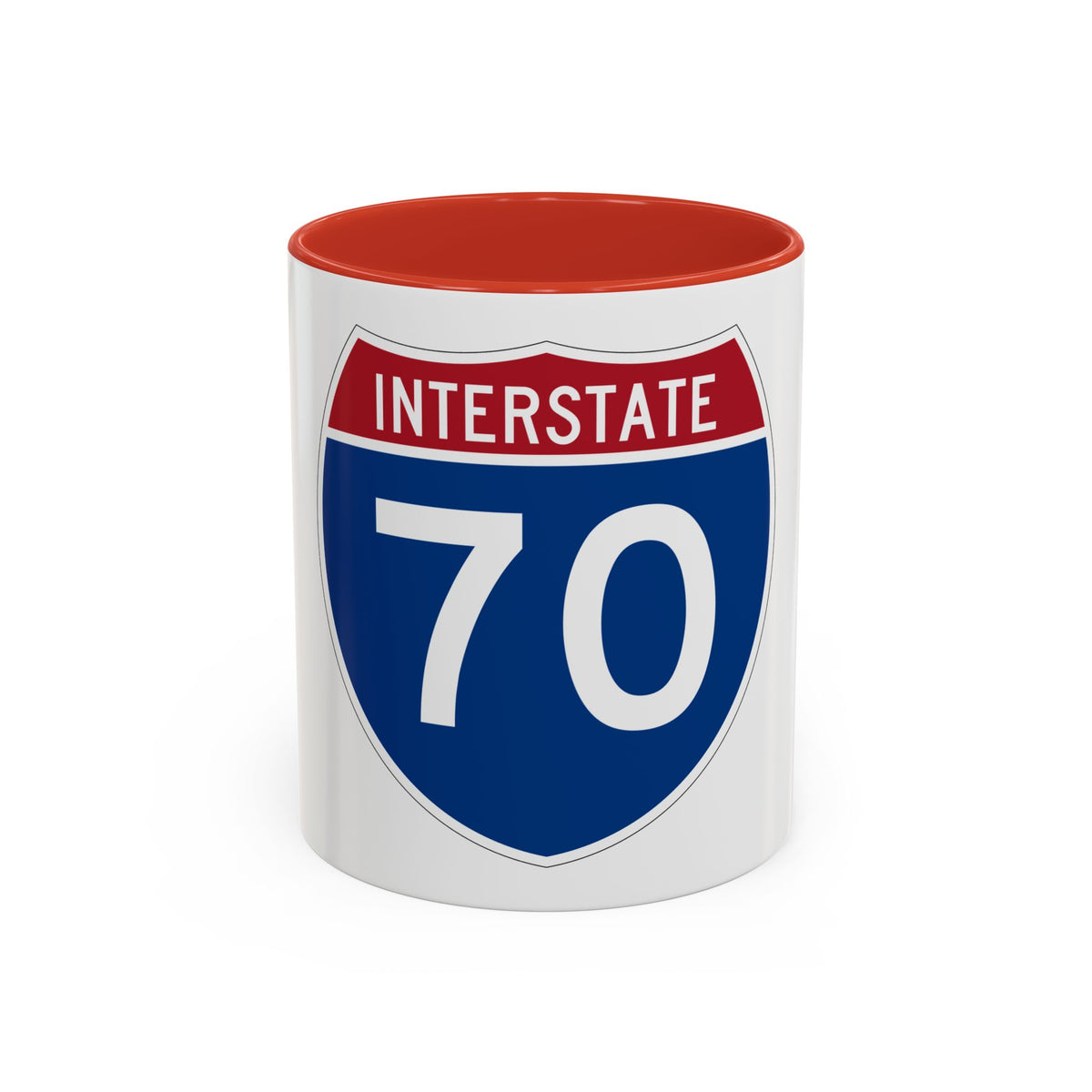 Interstate 70 (U.S. Highways) Accent Coffee Mug