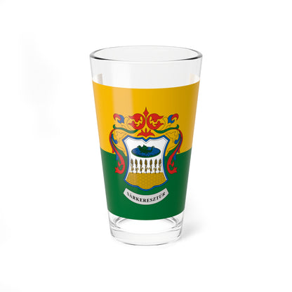 Flag of Sarkeresztur (Hungary) Pint Glass 16oz