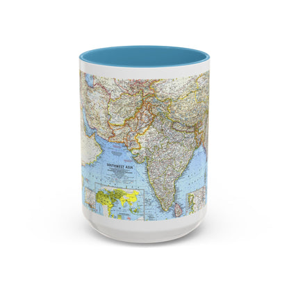 Asia - Southwest (1963) (Map) Accent Coffee Mug