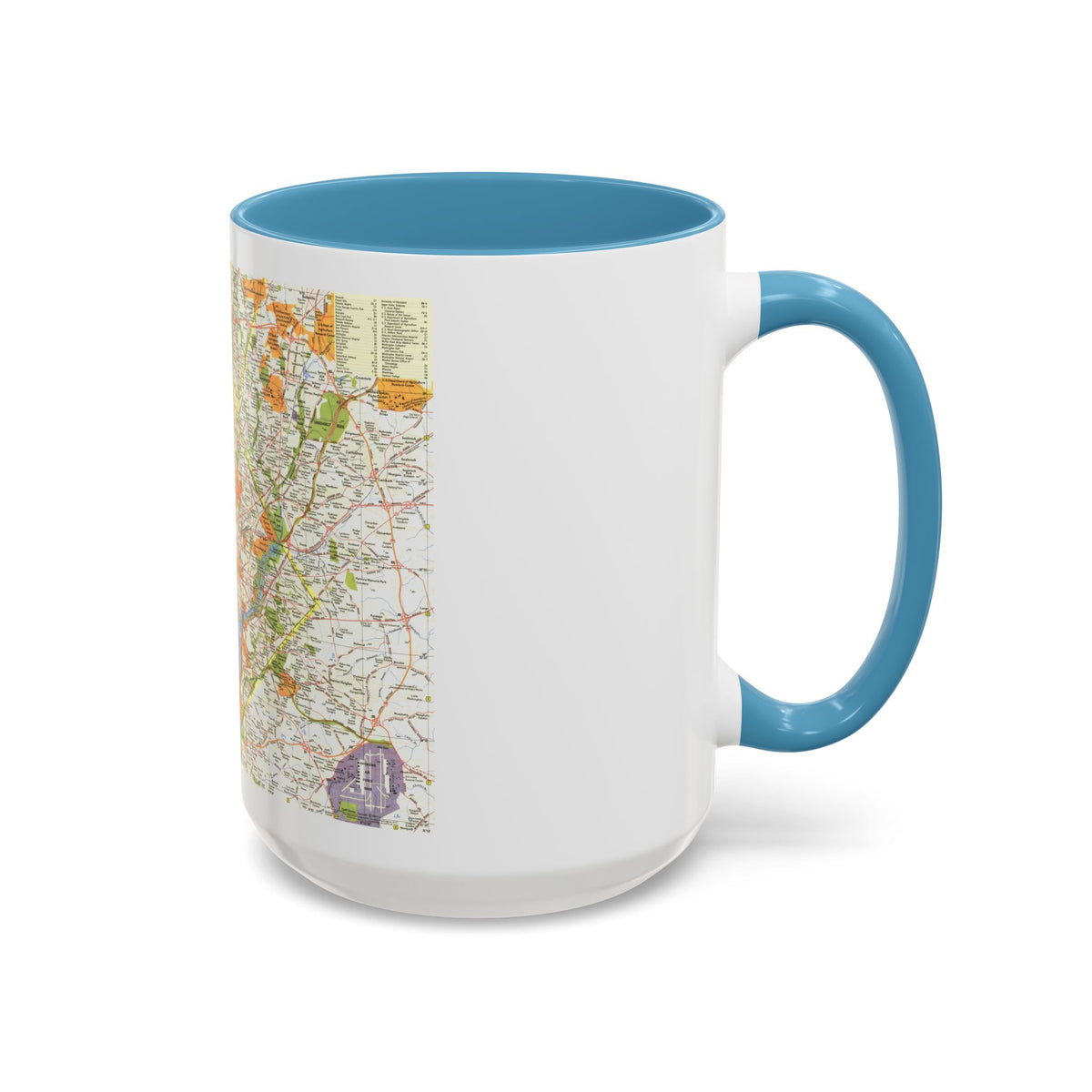 USA - Washington, Suburban (1964) (Map) Accent Coffee Mug
