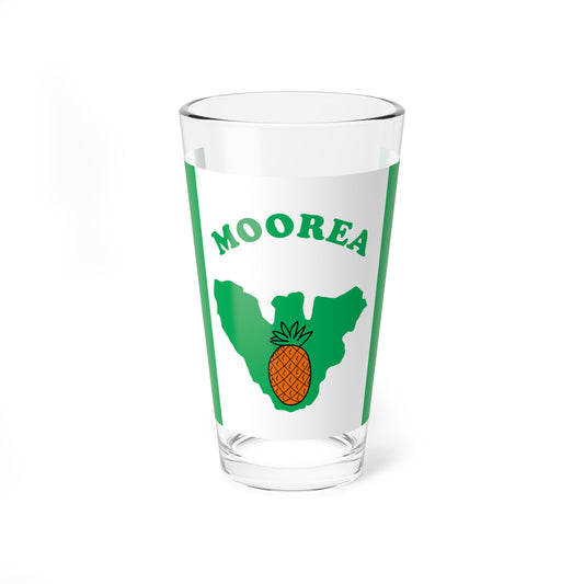 Flag of Moorea-Maiao (France) Pint Glass 16oz