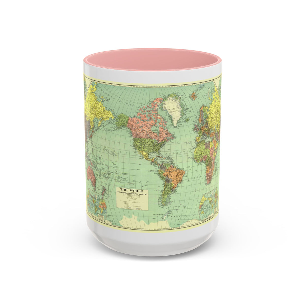 World Map (1932) (Map) Accent Coffee Mug