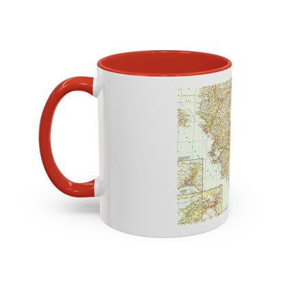 Greece and the Aegean (1958) (Map) Accent Coffee Mug