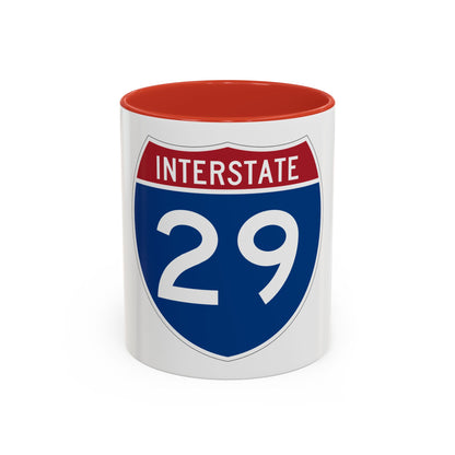 Interstate 29 (U.S. Highways) Accent Coffee Mug