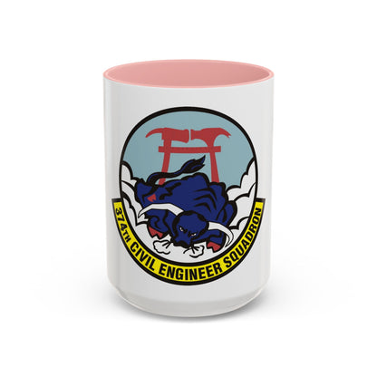 374 Civil Engineer Squadron PACAF (U.S. Air Force) Accent Coffee Mug