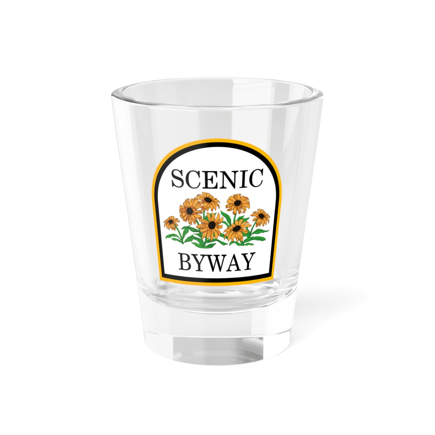 MD scenic byway (Maryland) (Road Sign) Shot Glass 1.5oz