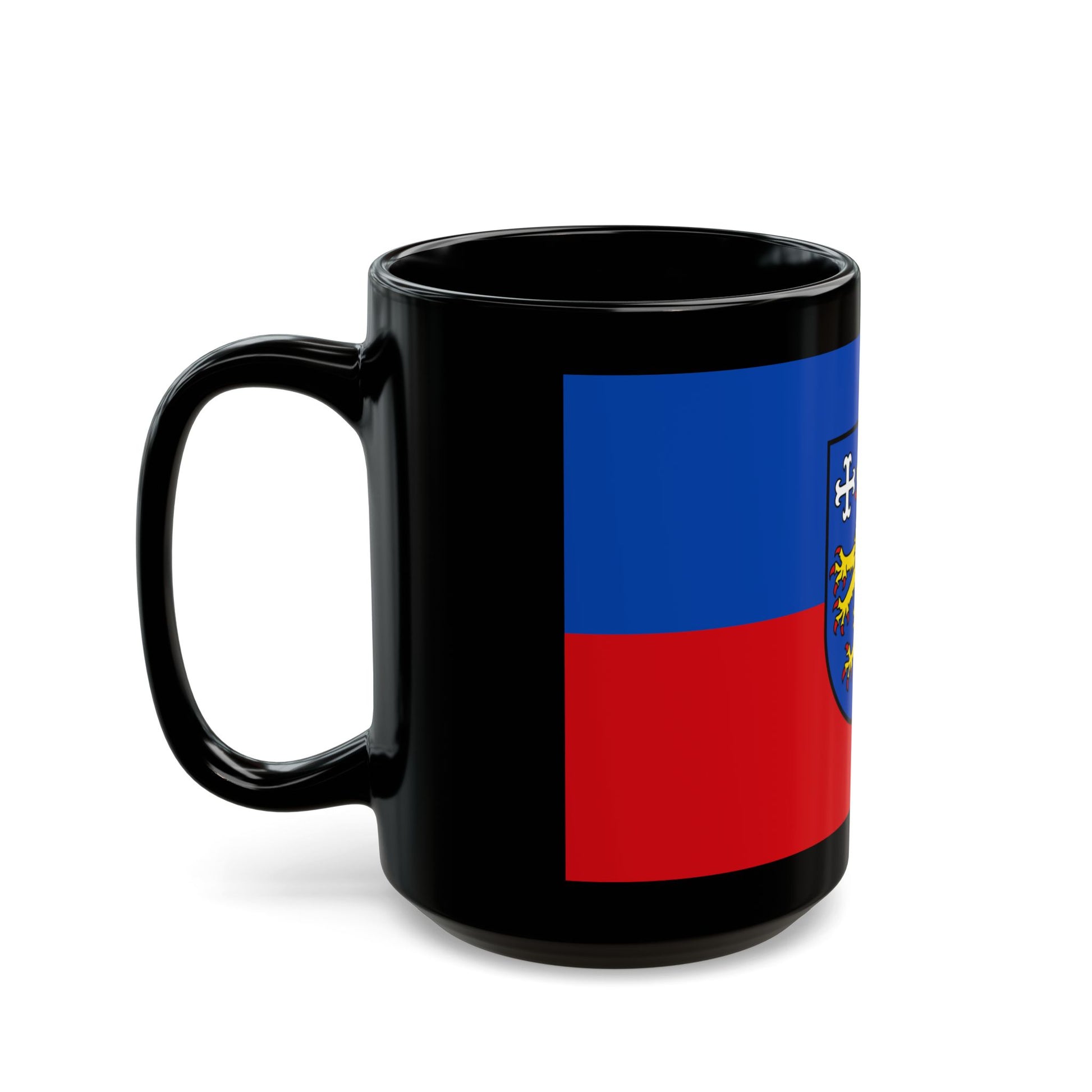 Flag of Friesland 2 Germany - Black Coffee Mug-Go Mug Yourself