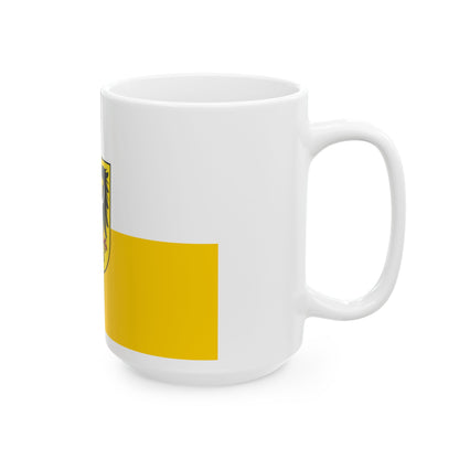 Flag of Silesia and Lower Silesia Germany - White Coffee Mug-Go Mug Yourself