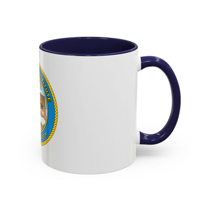 USCG Institute Oklahoma City (U.S. Coast Guard) Accent Coffee Mug