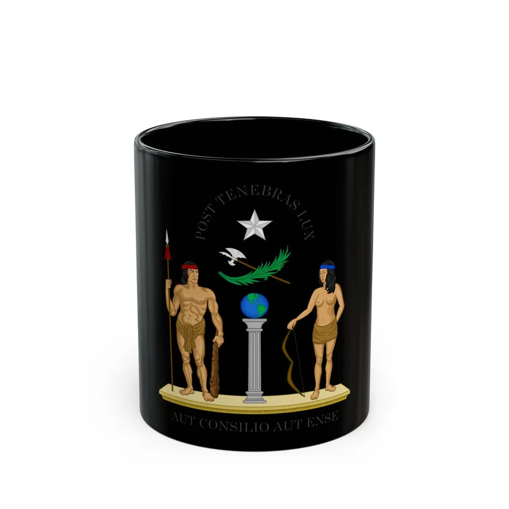 Coat of Arms of Chile (1812-1814) - Black Coffee Mug-11oz-Go Mug Yourself