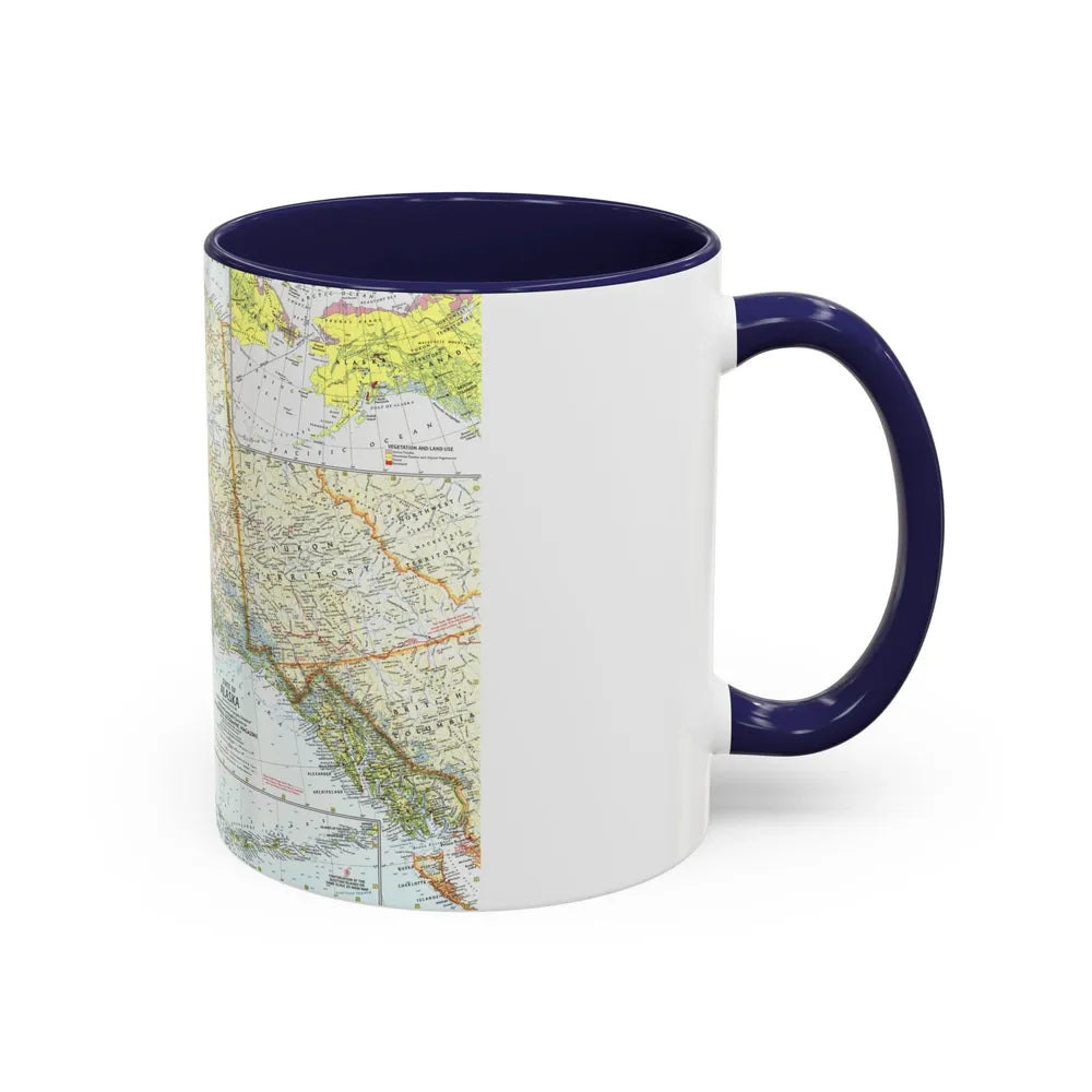 USA - Alaska (1959) (Map) Accent Coffee Mug-Go Mug Yourself