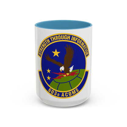 603d Air Communications Squadron (U.S. Air Force) Accent Coffee Mug