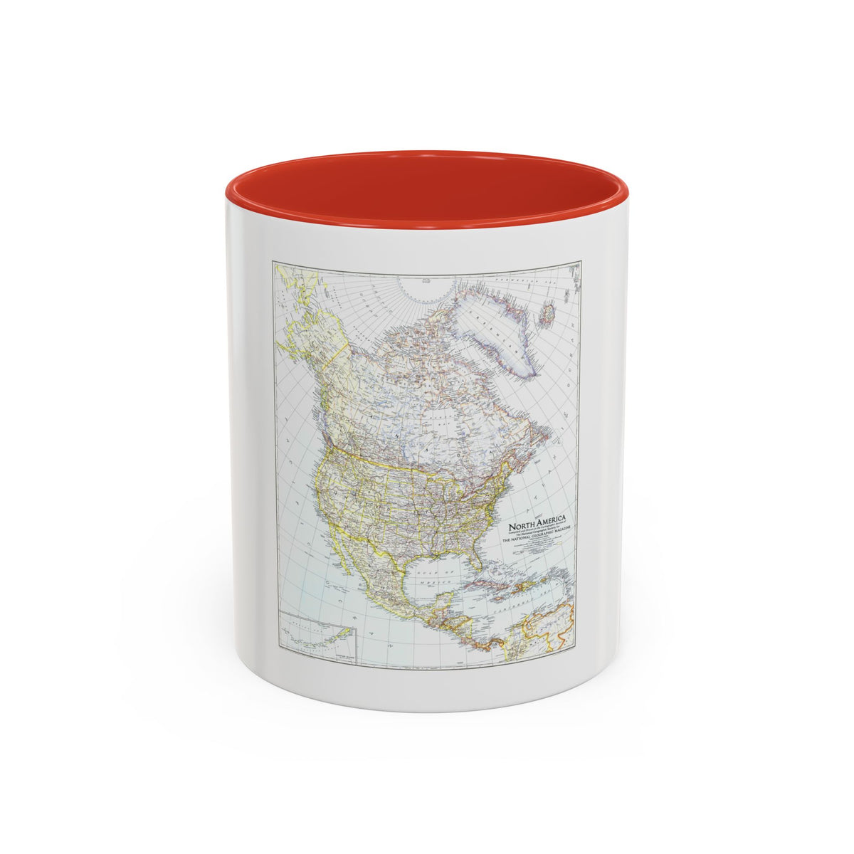 North America (1942) (Map) Accent Coffee Mug