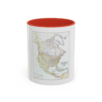 North America (1942) (Map) Accent Coffee Mug