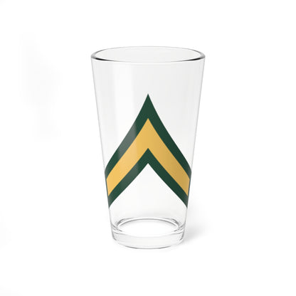 Army USA OR 02 2015 (United States) (Military Rank) Pint Glass 16oz