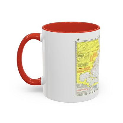 Atlantic Ocean - North (1903) (Map) Accent Coffee Mug