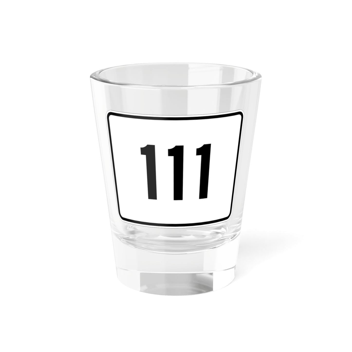 MA Route 111 (Massachusetts) (Road Sign) Shot Glass 1.5oz