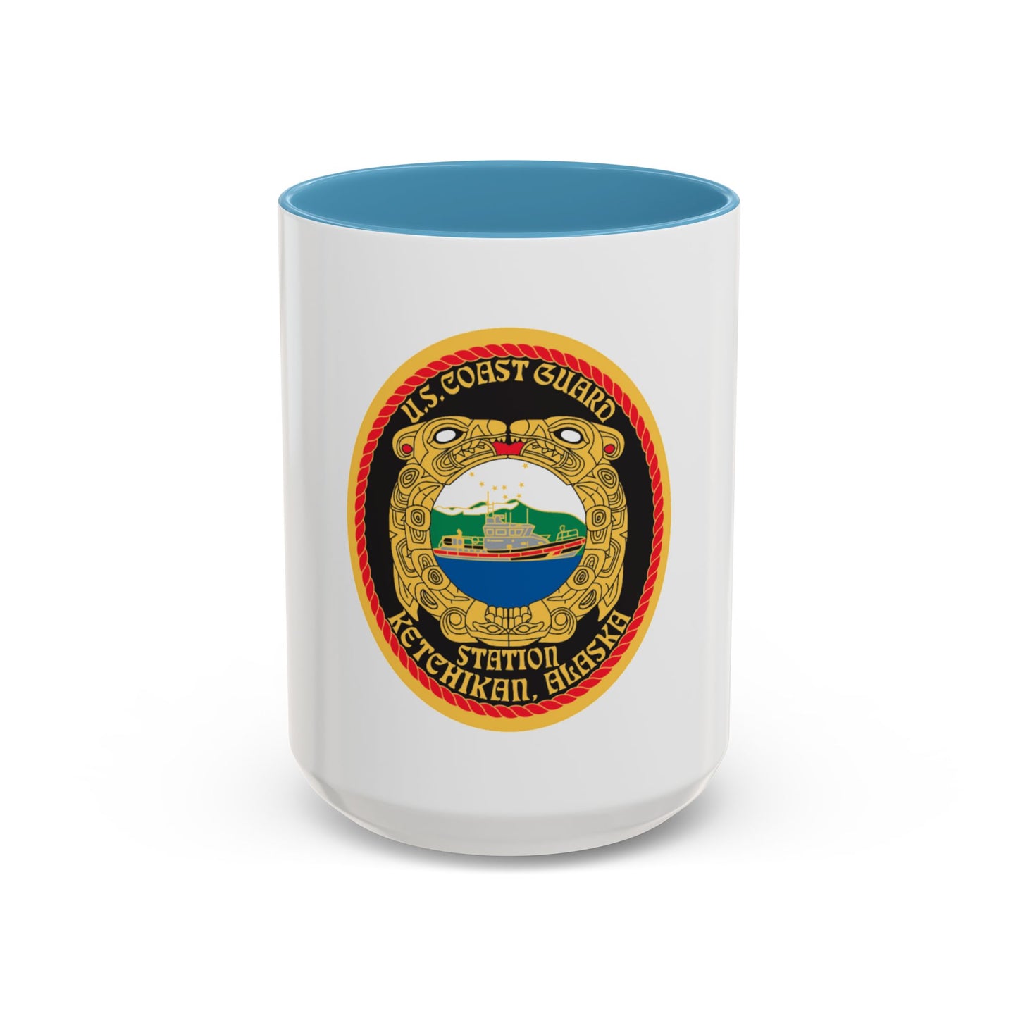 USCGS Ketchikan (U.S. Coast Guard) Accent Coffee Mug