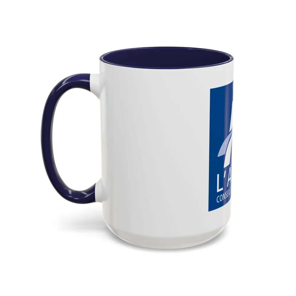 Flag of Aisne France - Accent Coffee Mug-Go Mug Yourself