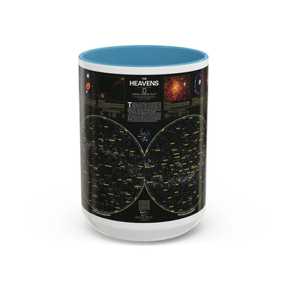 Heavens, The (1995) (Map) Accent Coffee Mug-15oz-Light Blue-Go Mug Yourself