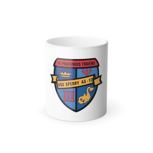 De Profunois Triden USS Sperry As 12 (U.S. Navy) Color Changing Mug 11oz