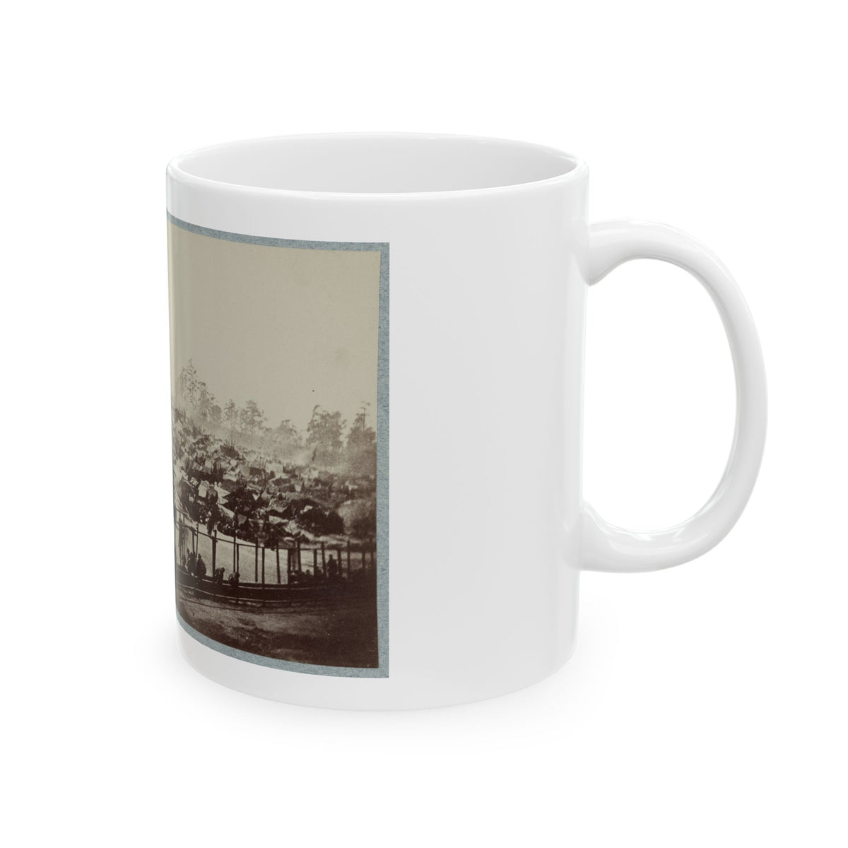 Andersonville Prison, Ga., August 17, 1864. South-East View Of Stockade (U.S. Civil War) White Coffee Mug