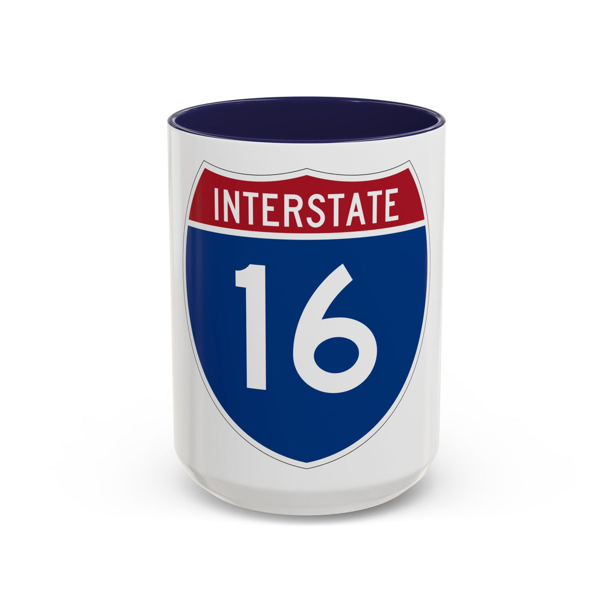 Interstate 16 (U.S. Highways) Accent Coffee Mug