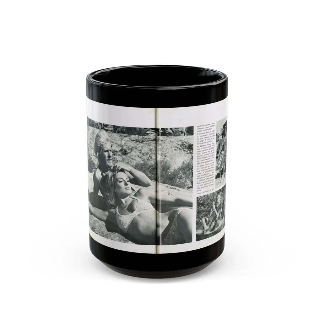 Julie Ege #216 (Vintage Female Icon) Black Coffee Mug-15oz-Go Mug Yourself