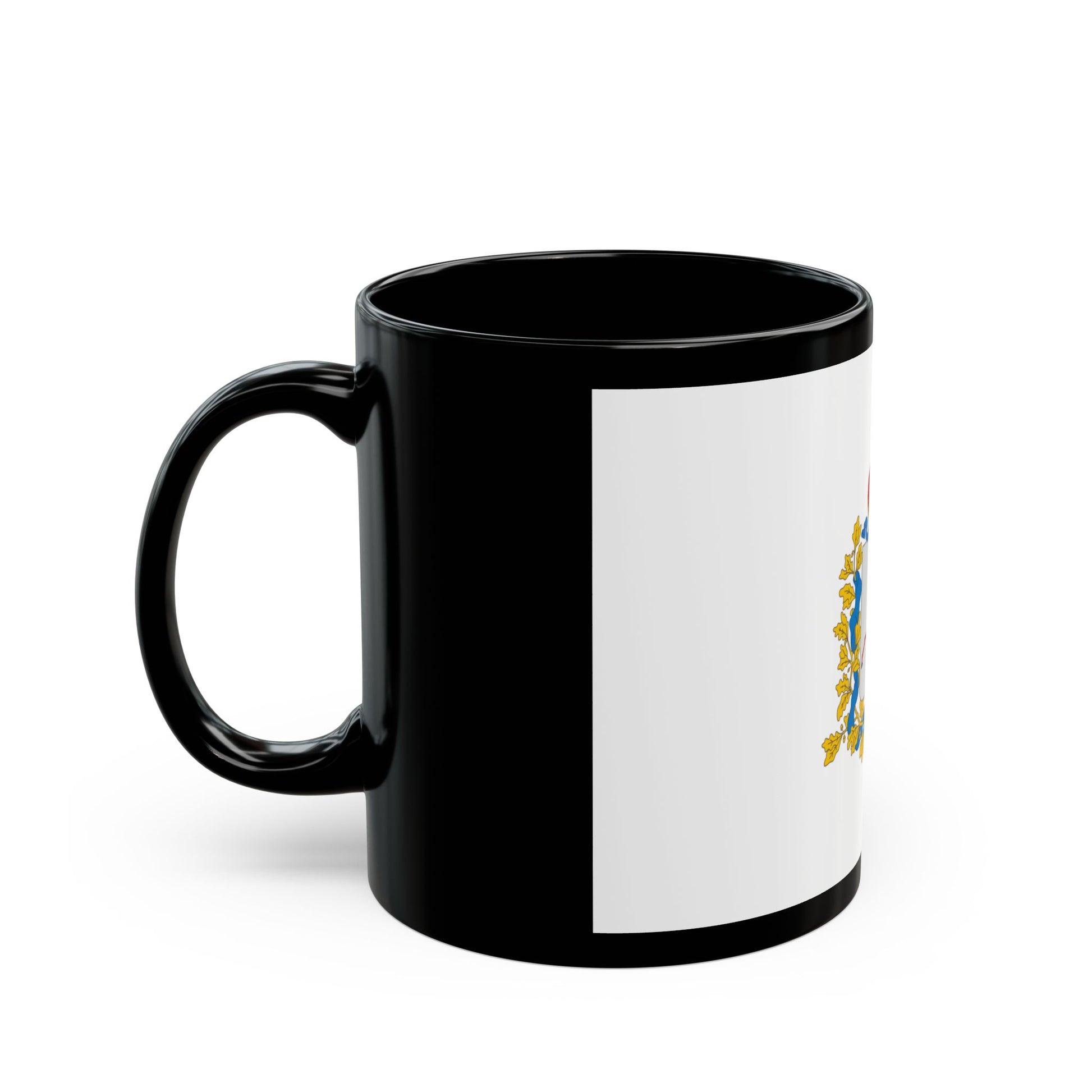 Flag of Nizhny Novgorod Oblast Russia - Black Coffee Mug-Go Mug Yourself