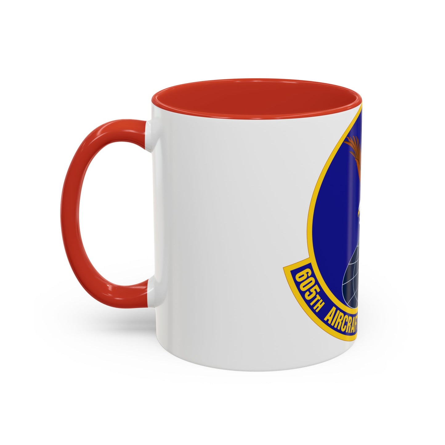 605 Aircraft Maintenance Squadron AMC (U.S. Air Force) Accent Coffee Mug