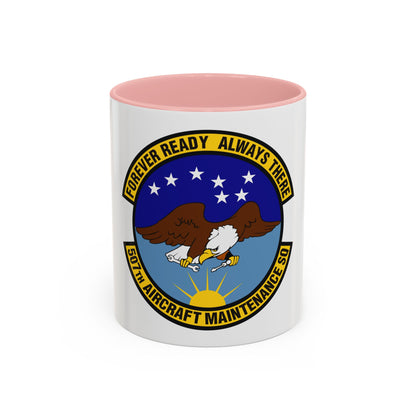507th Aircraft Maintenance Squadron (U.S. Air Force) Accent Coffee Mug