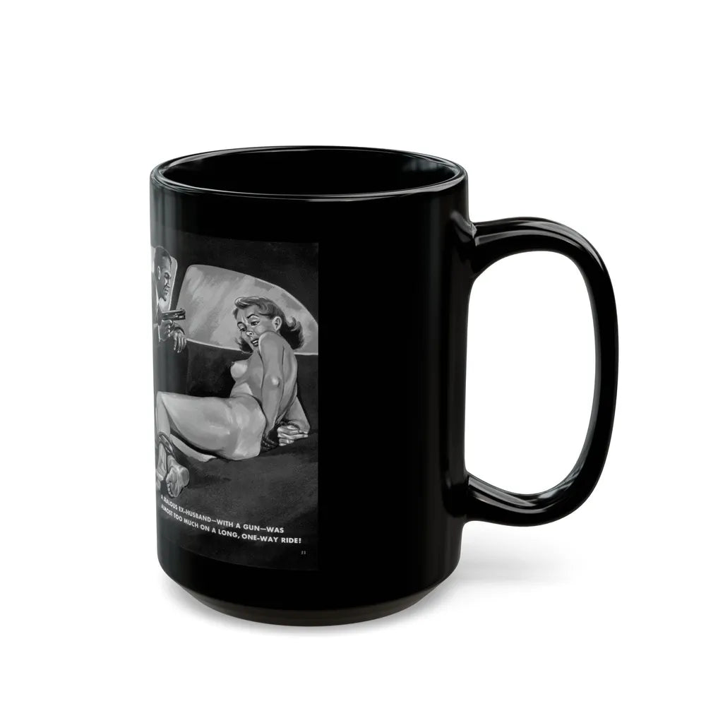 Drive Into Terror, Spree magazine, No. 38 - 1963 - Black Coffee Mug-Go Mug Yourself